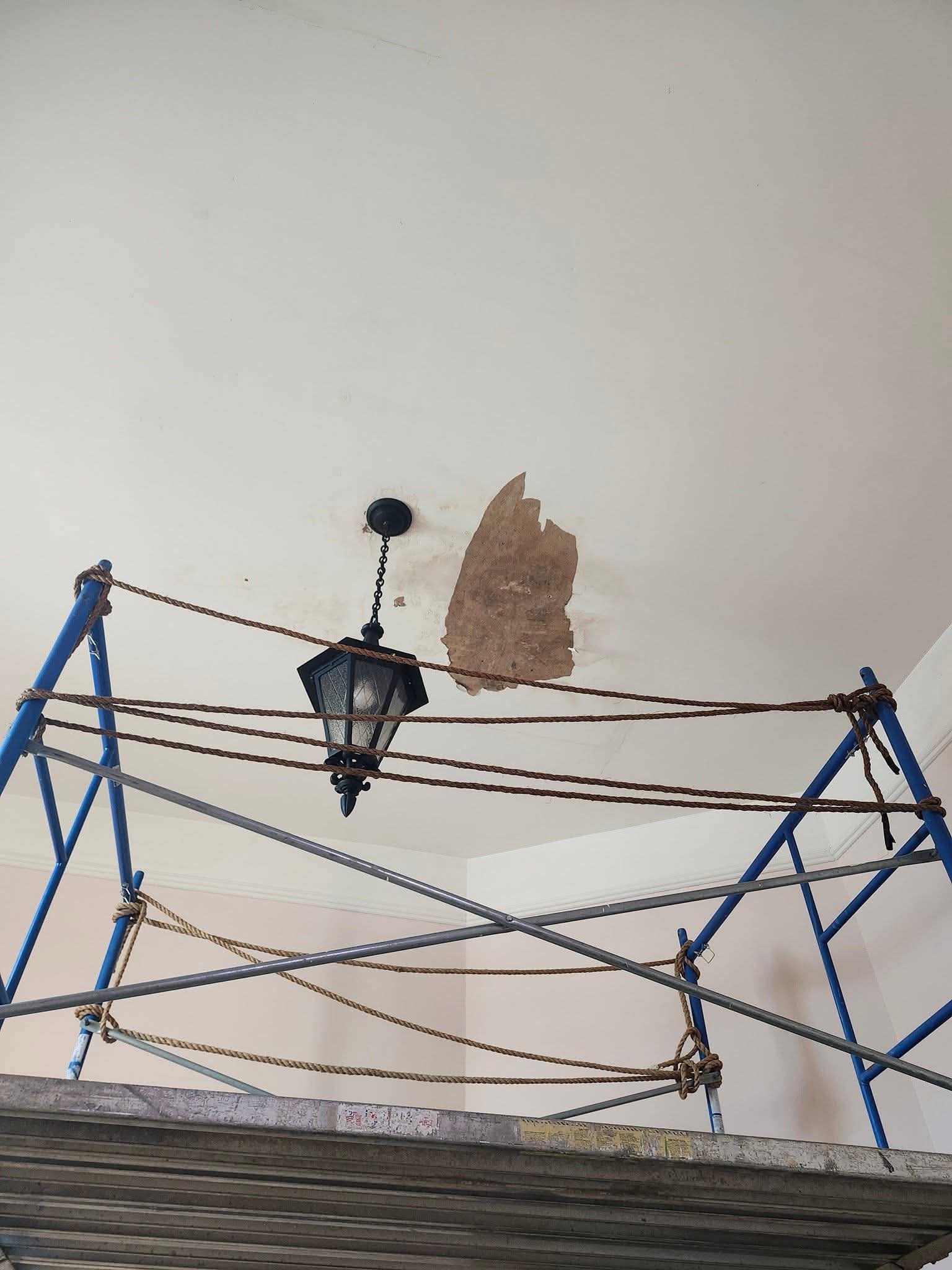 Ceiling Before Refinishing